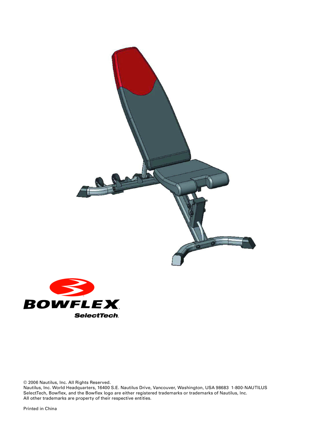 Bowflex 3.1 Bench manual 