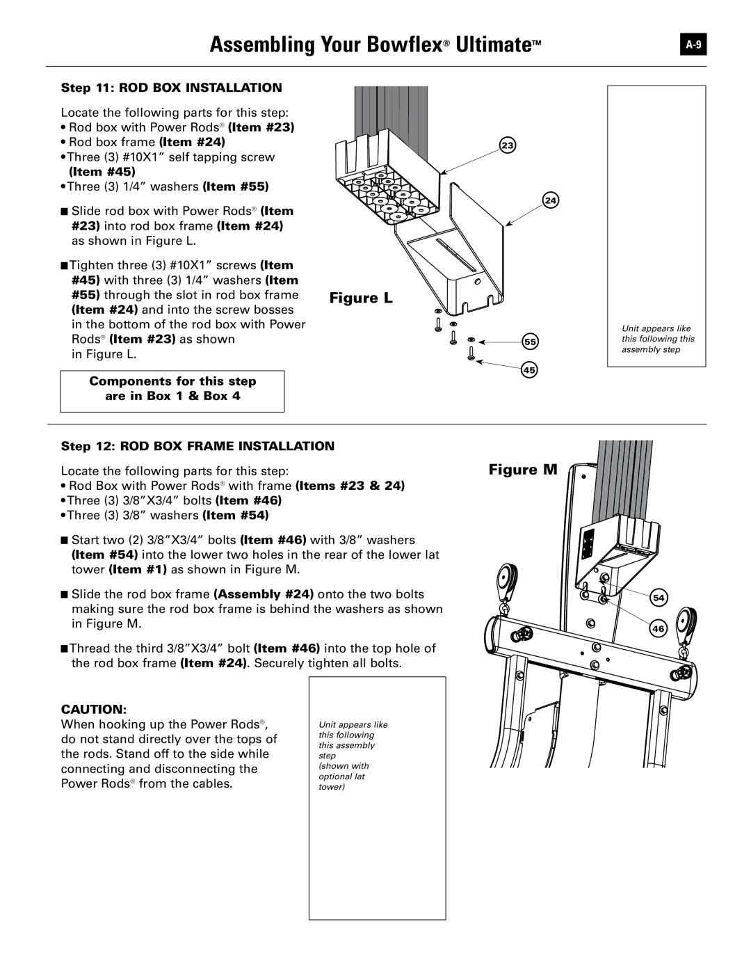 Bowflex 51370 manual Figure L 