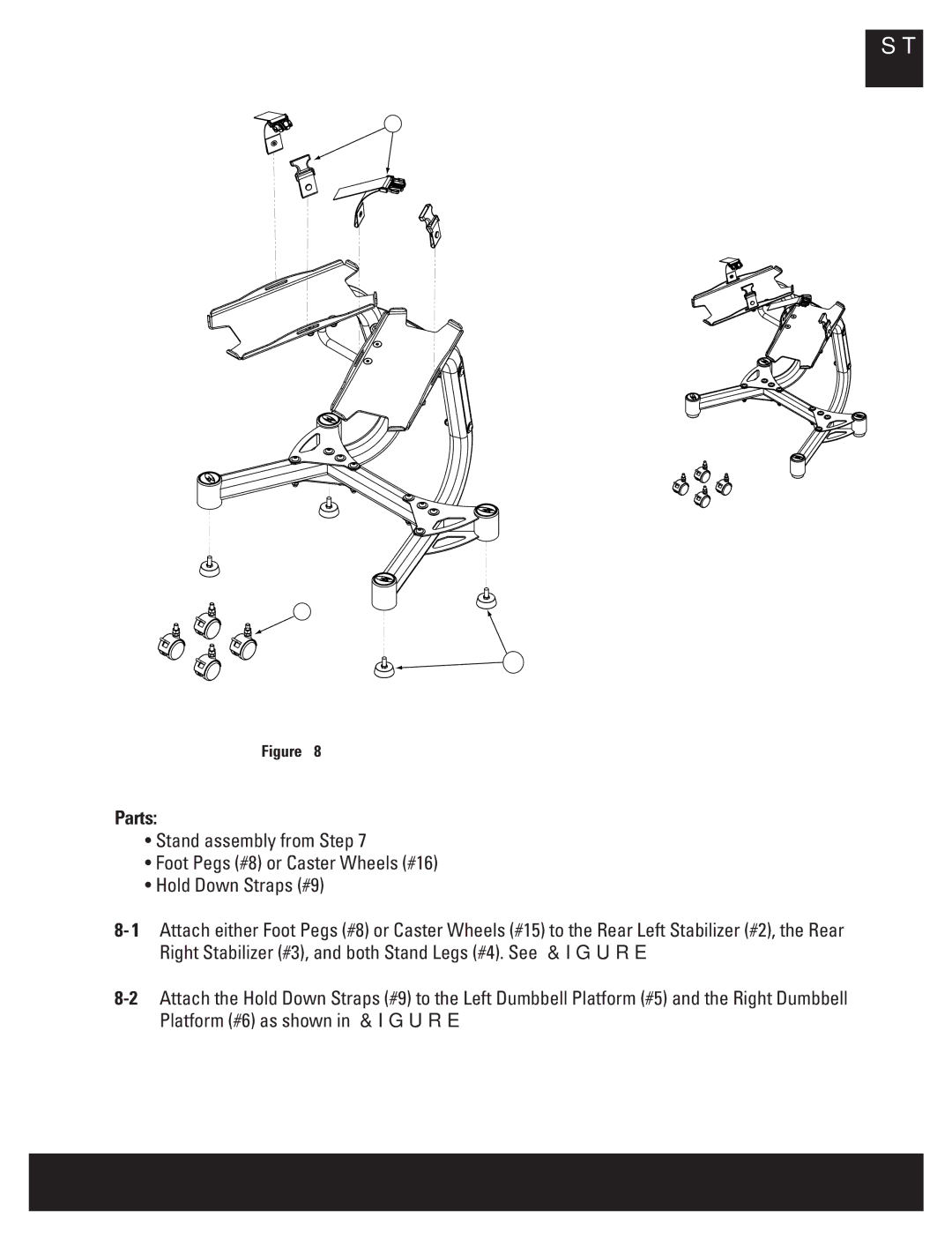 Bowflex BDS1642 manual Step 