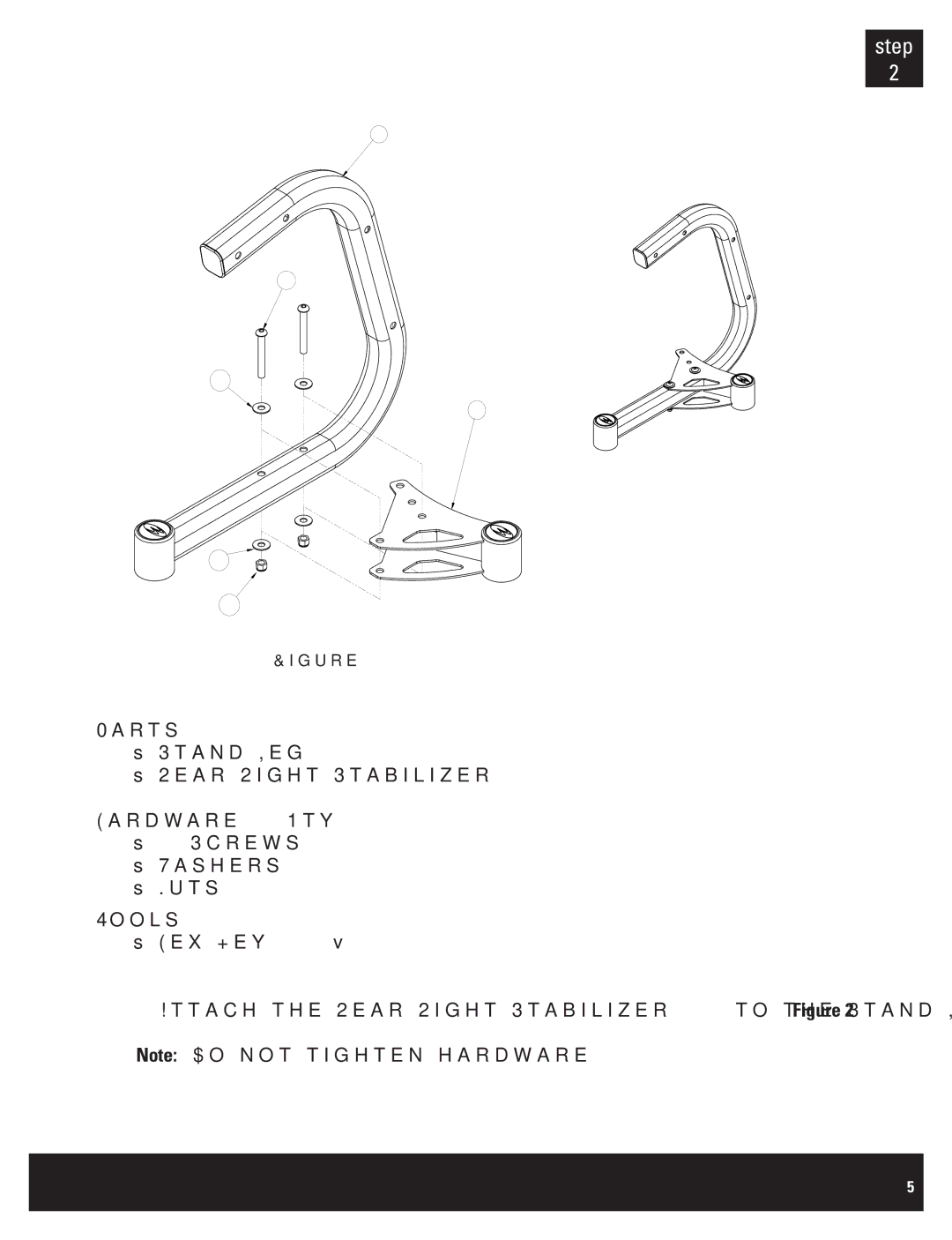 Bowflex BDS1642 manual Stand Leg #4 Rear Right Stabilizer #3 