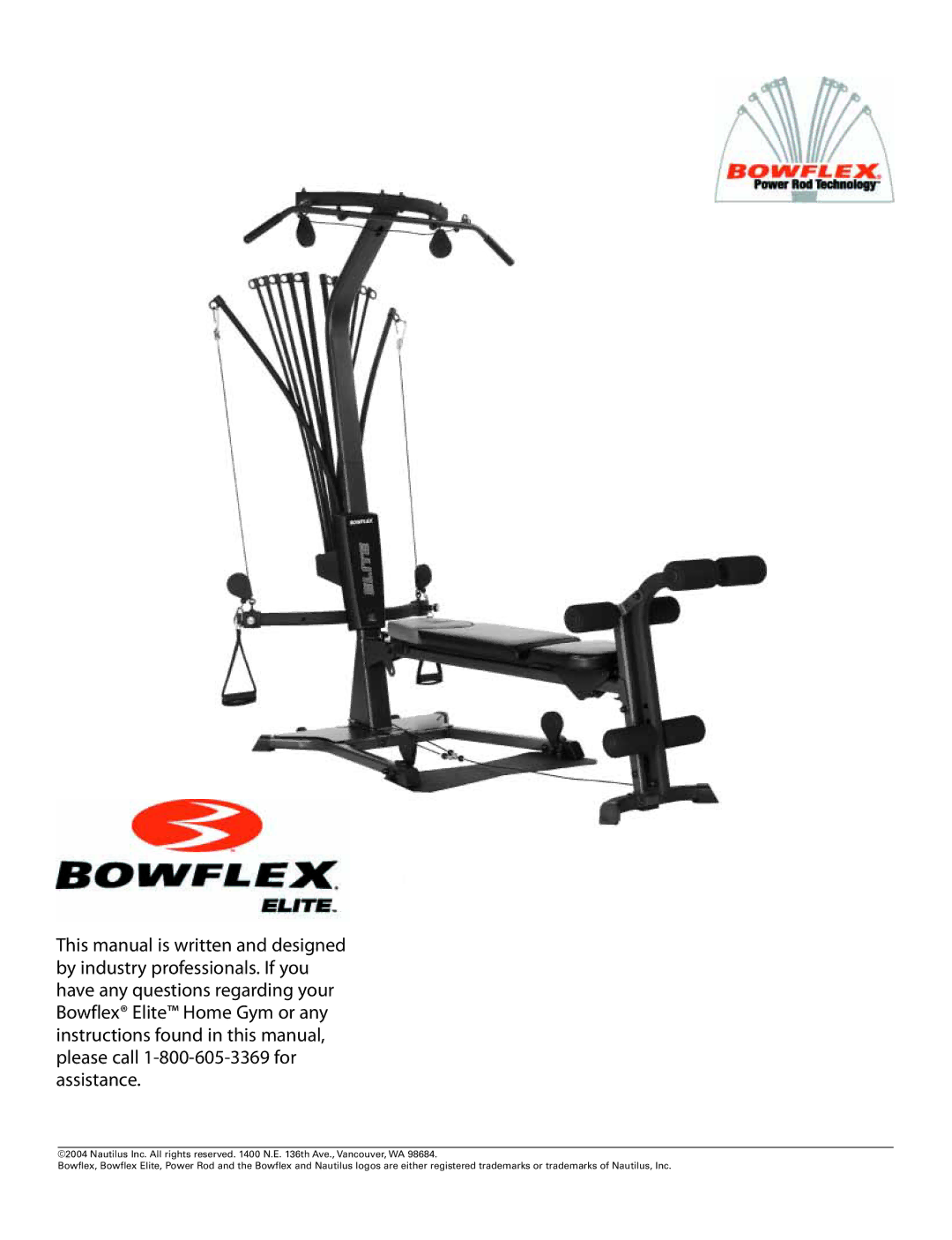 Bowflex ElitePlus manual 