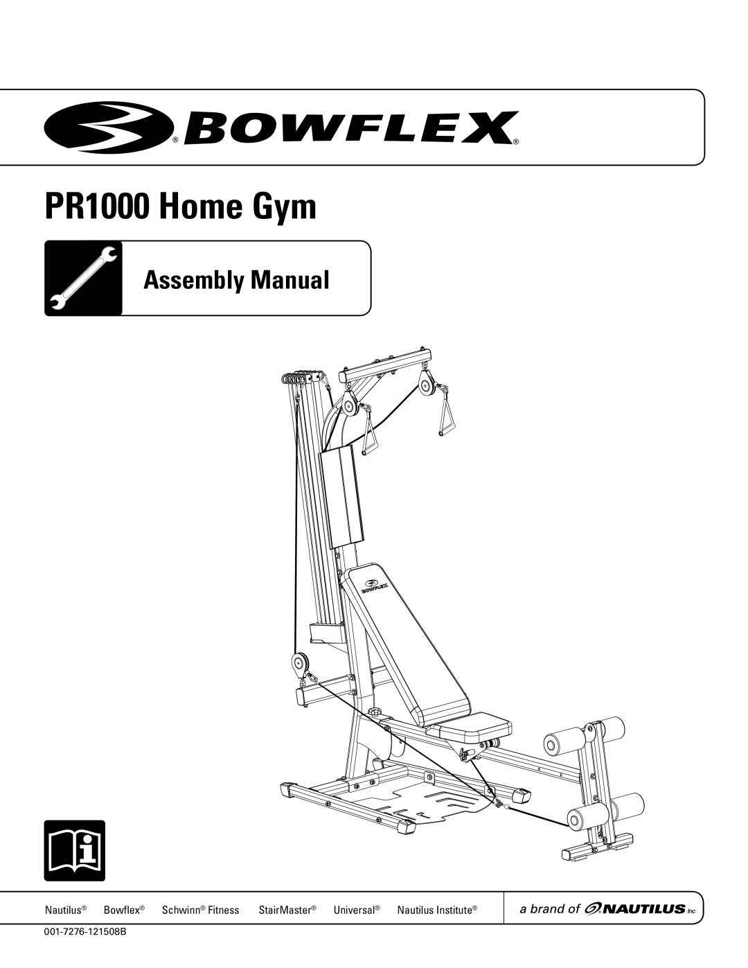 Bowflex manual PR1000 Home Gym 