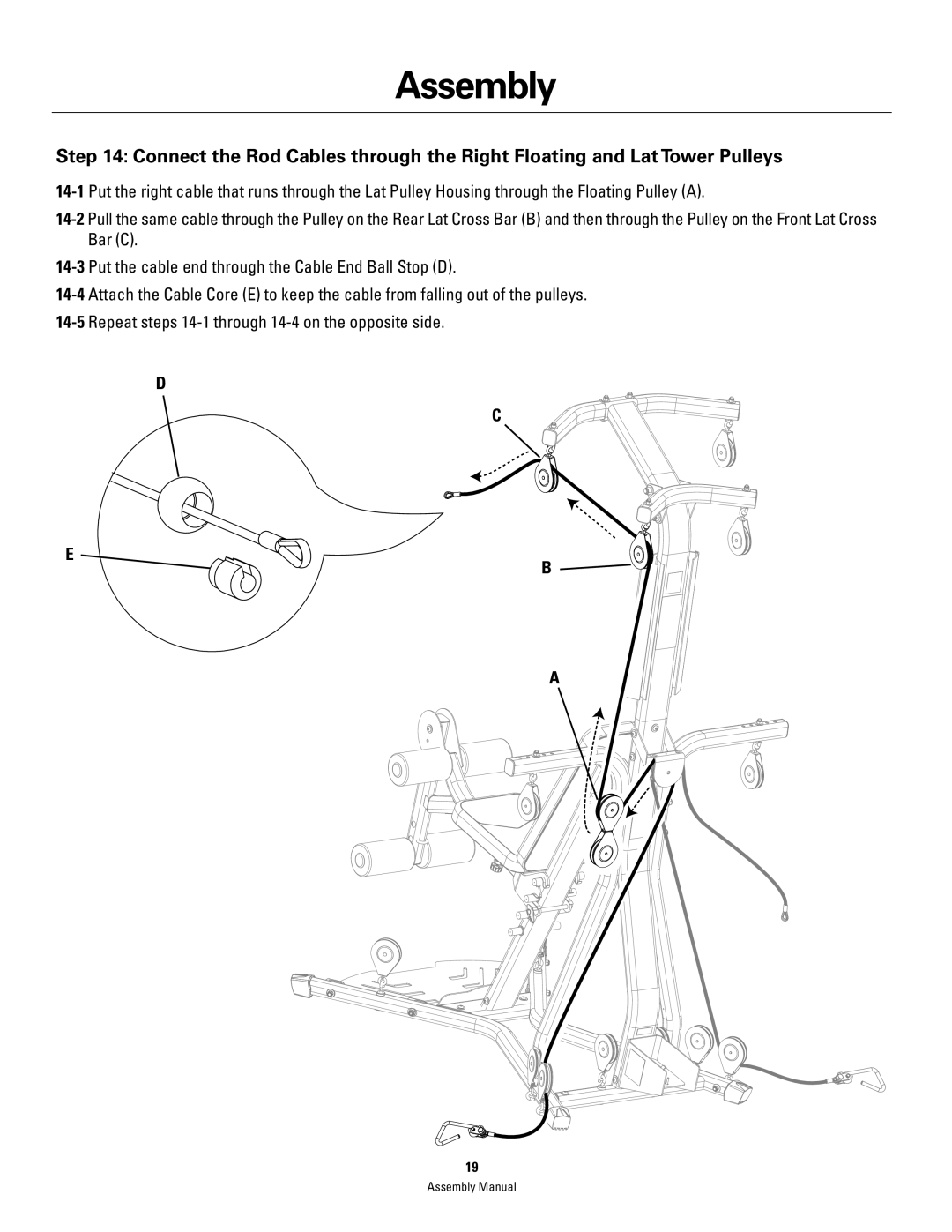 Bowflex PR3000 manual Assembly 