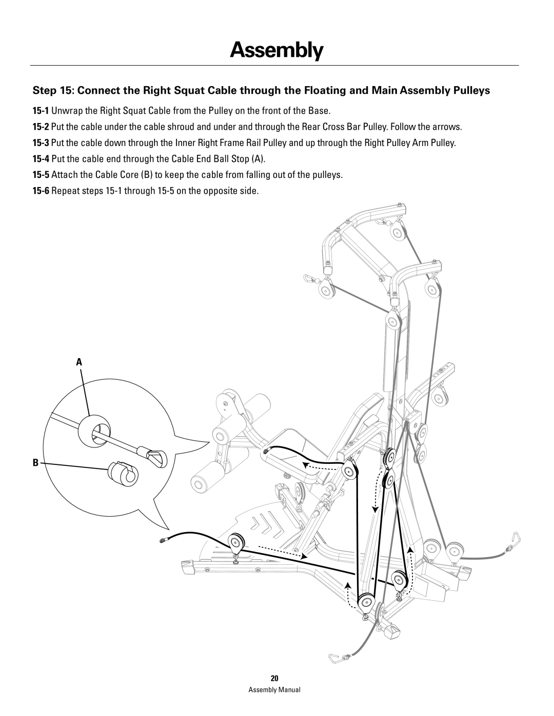 Bowflex PR3000 manual Assembly 