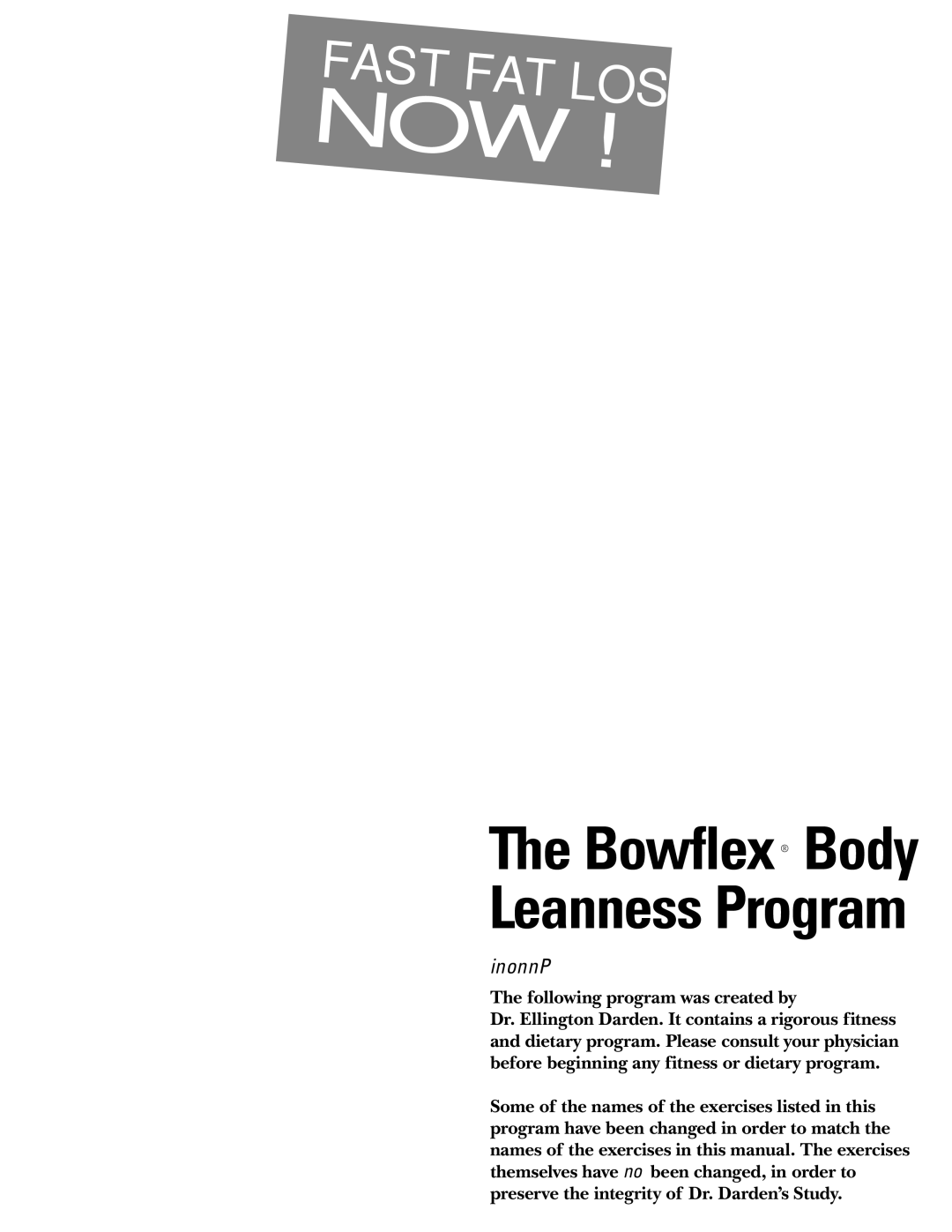 Bowflex Revolution manual Now 