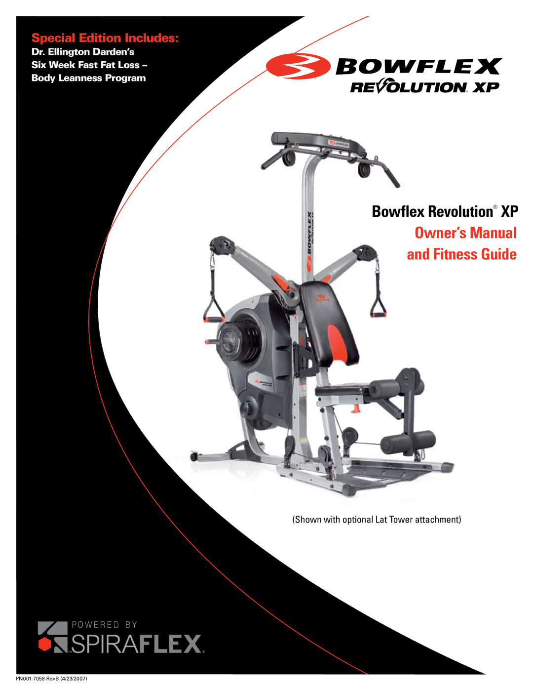 Bowflex RevolutionXP manual Bowflex Revolution XP, Fitness Guide 