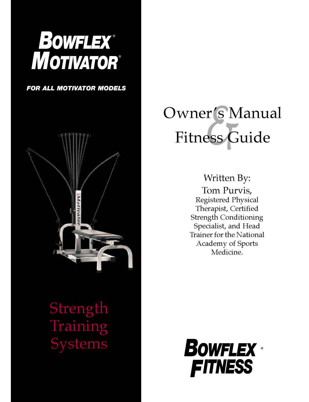 Bowflex Strength Training System manual Fitness 