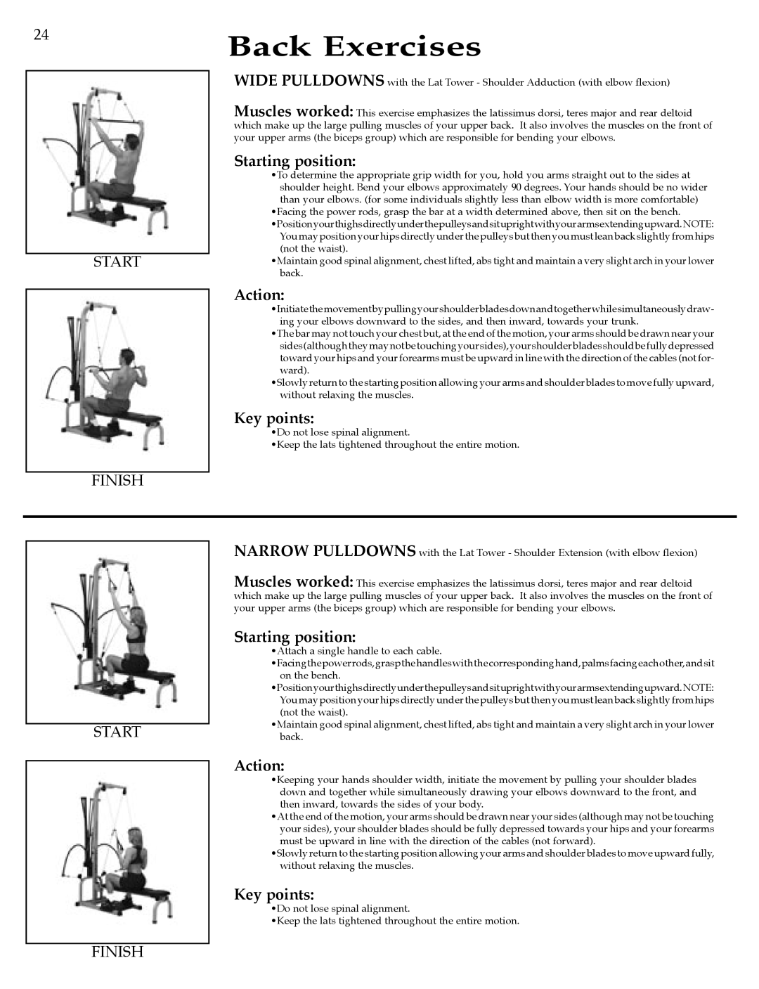 Bowflex Strength Training System manual Start 