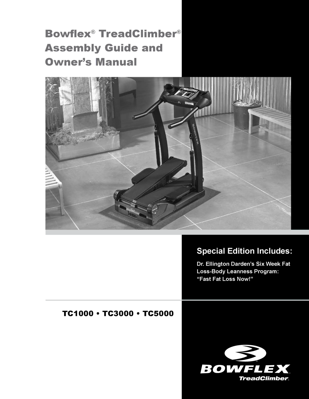 Bowflex TC1000, TC5000, TC3000 manual Bowflex TreadClimber Assembly Guide 