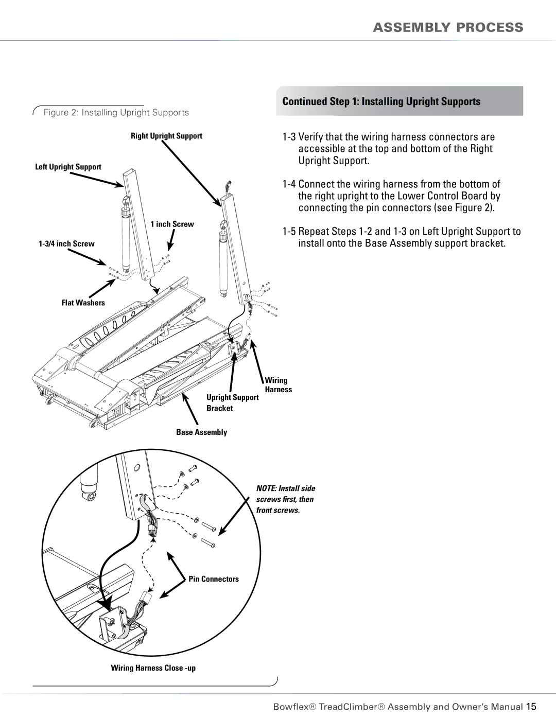 Bowflex TC6000, TC5300 manual Installing Upright Supports 