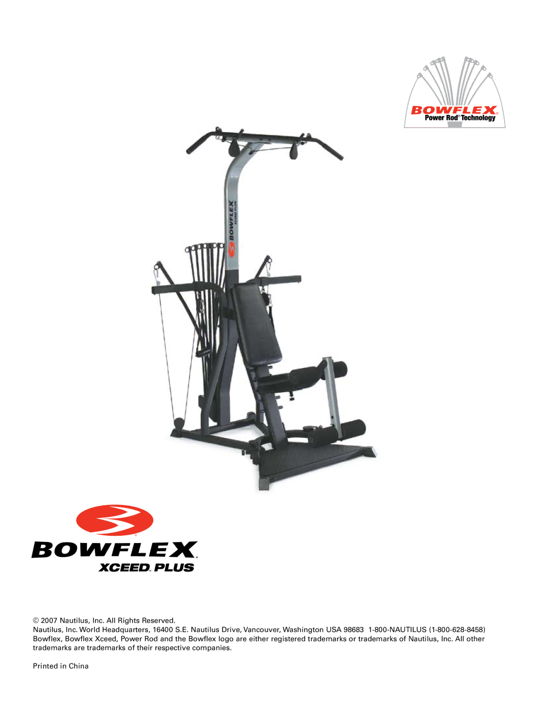 Bowflex Xceed Plus manual 