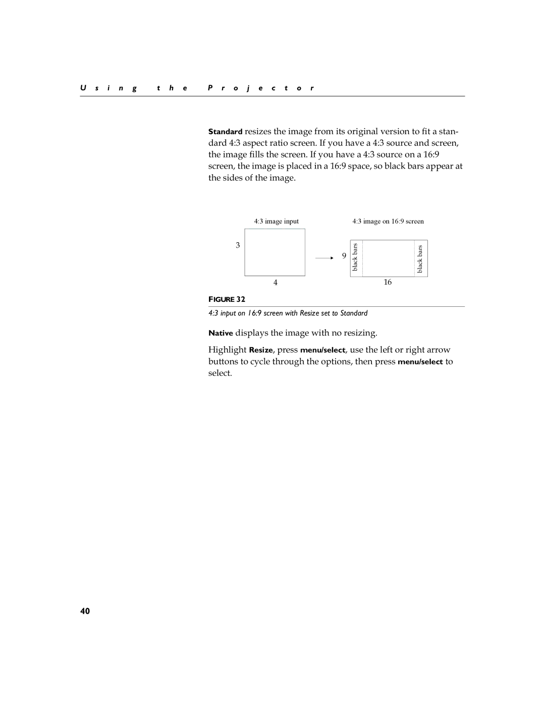 BOXLIGHT 12SF manual NativeGLVSOD\VWKHLPDJHZLWKQRUHVLLQJ, Vhohfw 