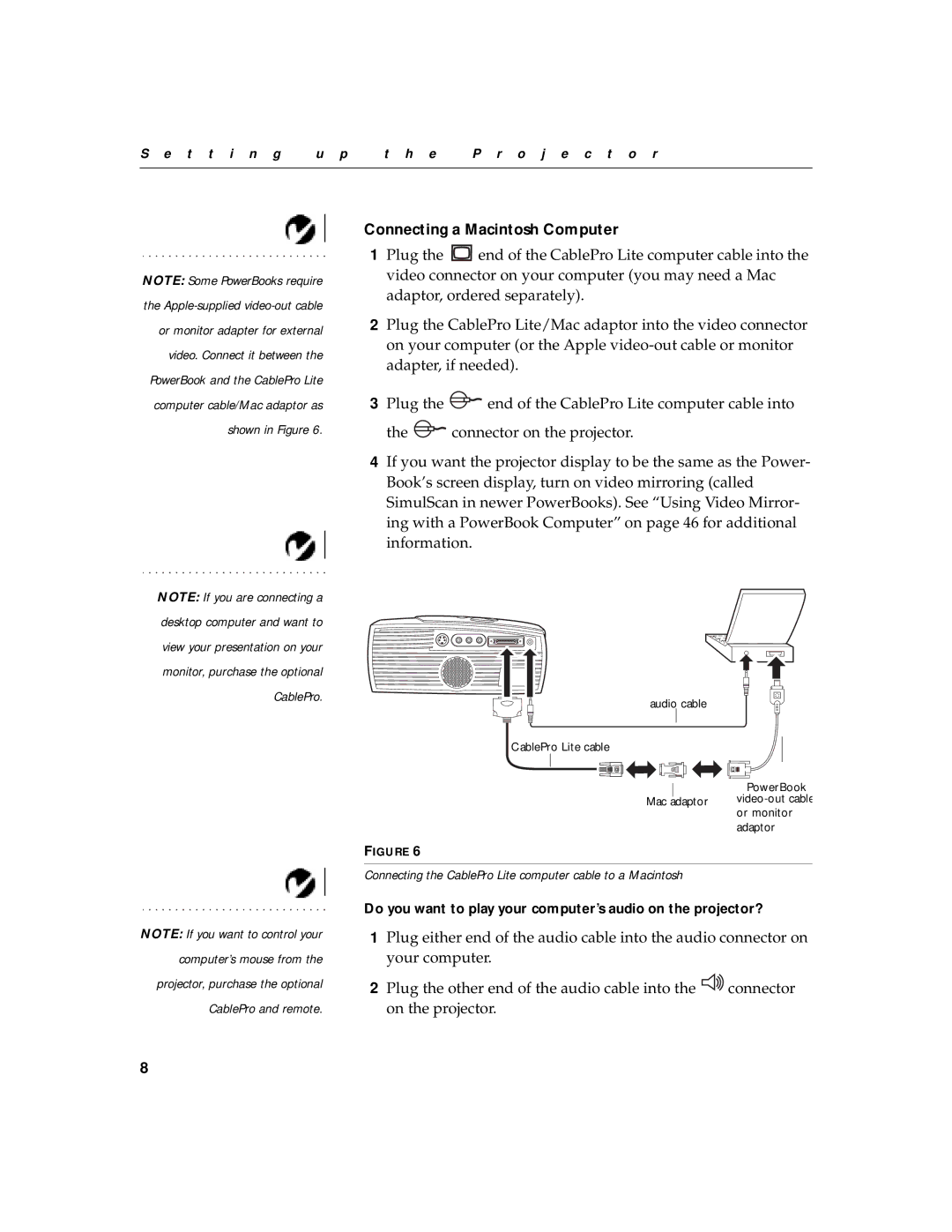 BOXLIGHT CD-40m manual Connecting a Macintosh Computer 