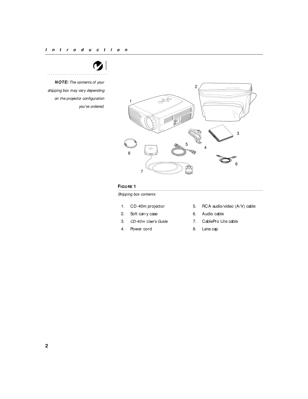 BOXLIGHT CD-40m manual T r o d u c t i o n 