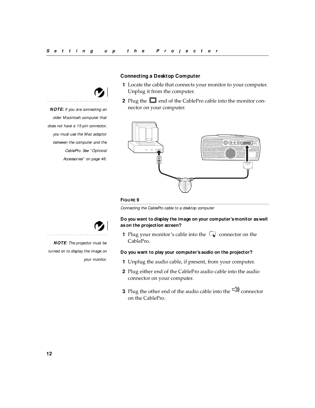 BOXLIGHT CD-550m, CD-450m manual Connecting a Desktop Computer 