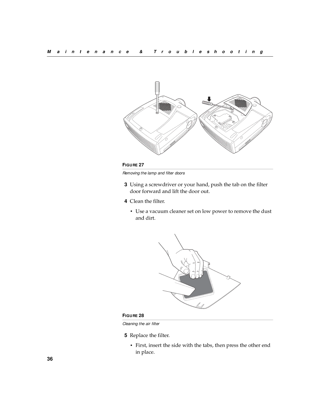 BOXLIGHT MP-350m manual I n t e n a n c e Troubleshooting 