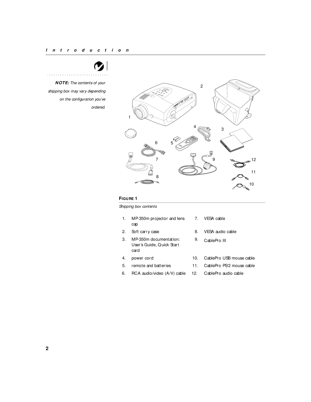 BOXLIGHT MP-350m manual T r o d u c t i o n 