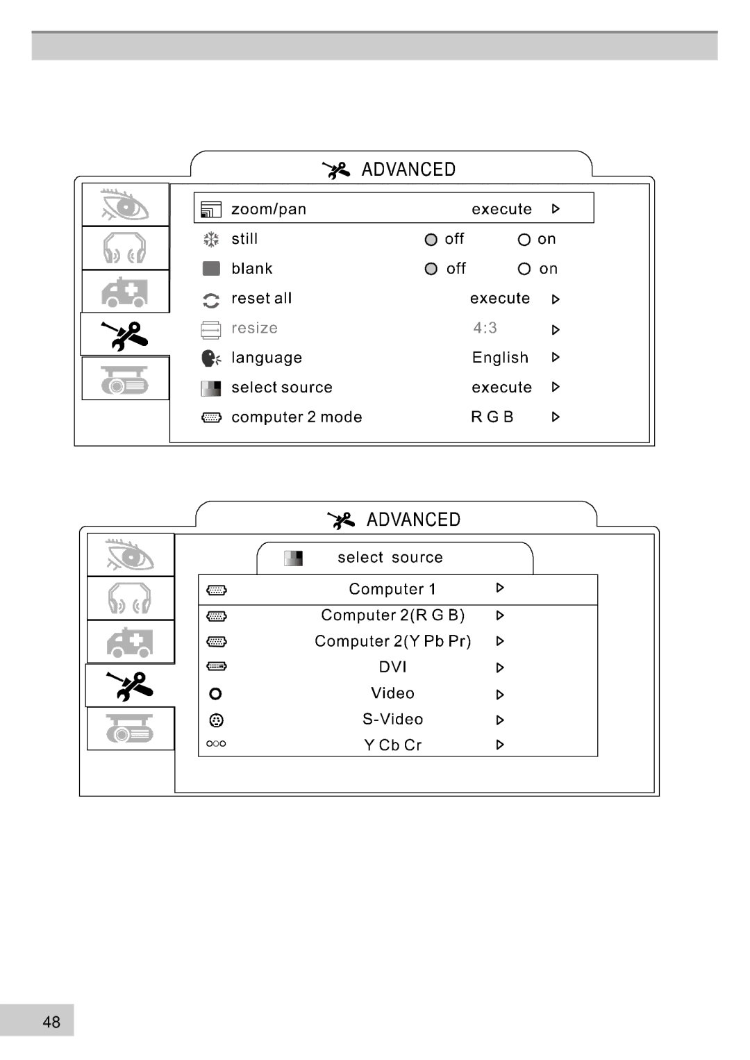 BOXLIGHT MP63e, MP60e manual 