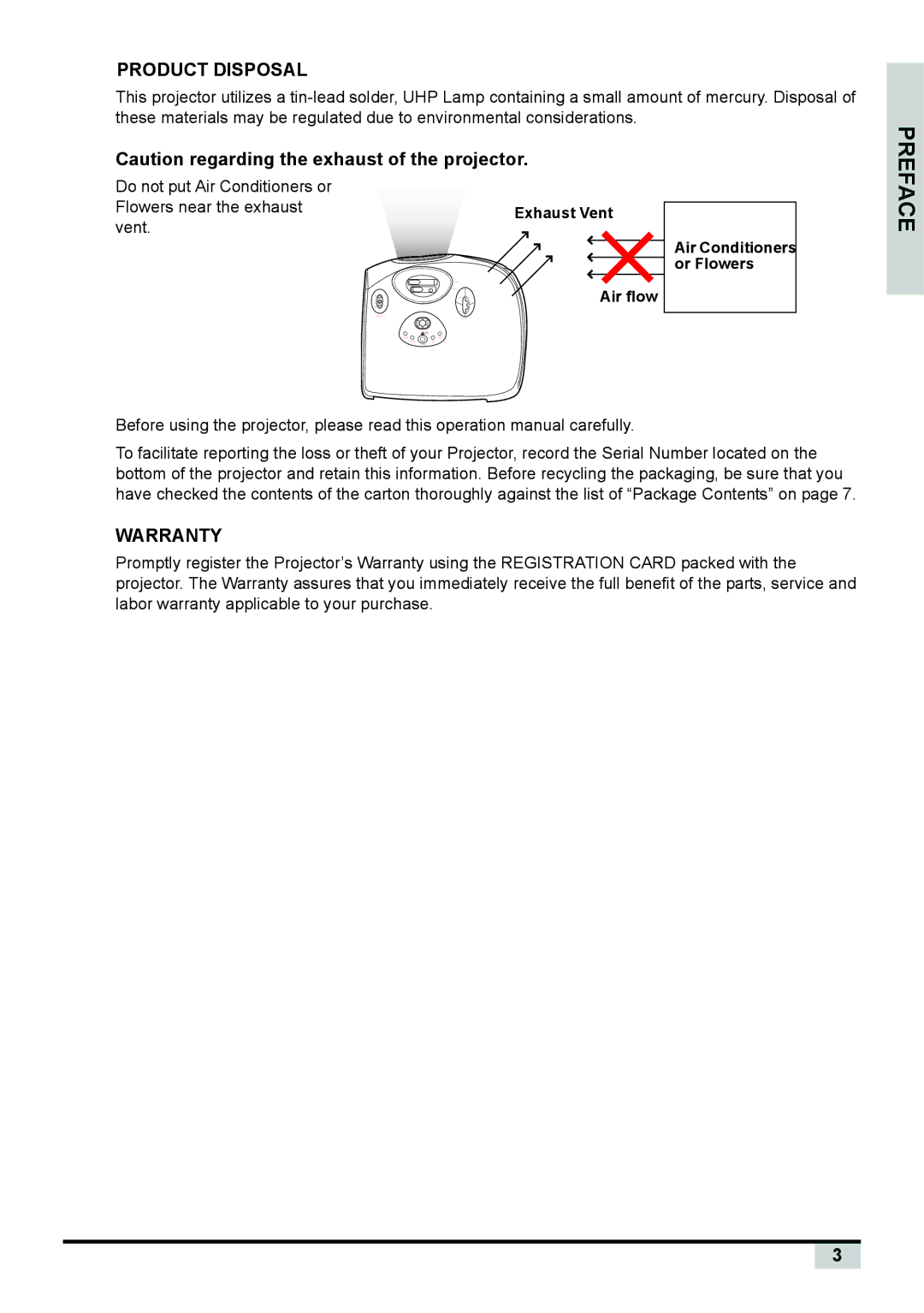 BOXLIGHT PREMIERE 30HD manual Product Disposal 