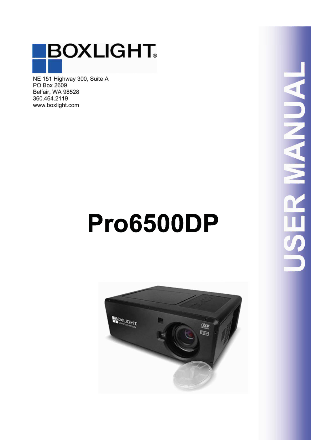 BOXLIGHT Pro6500DP manual 