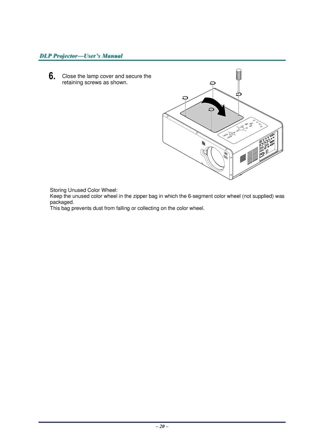 BOXLIGHT Pro6500DP manual DLP Projjecttor-User’’s Manuall 