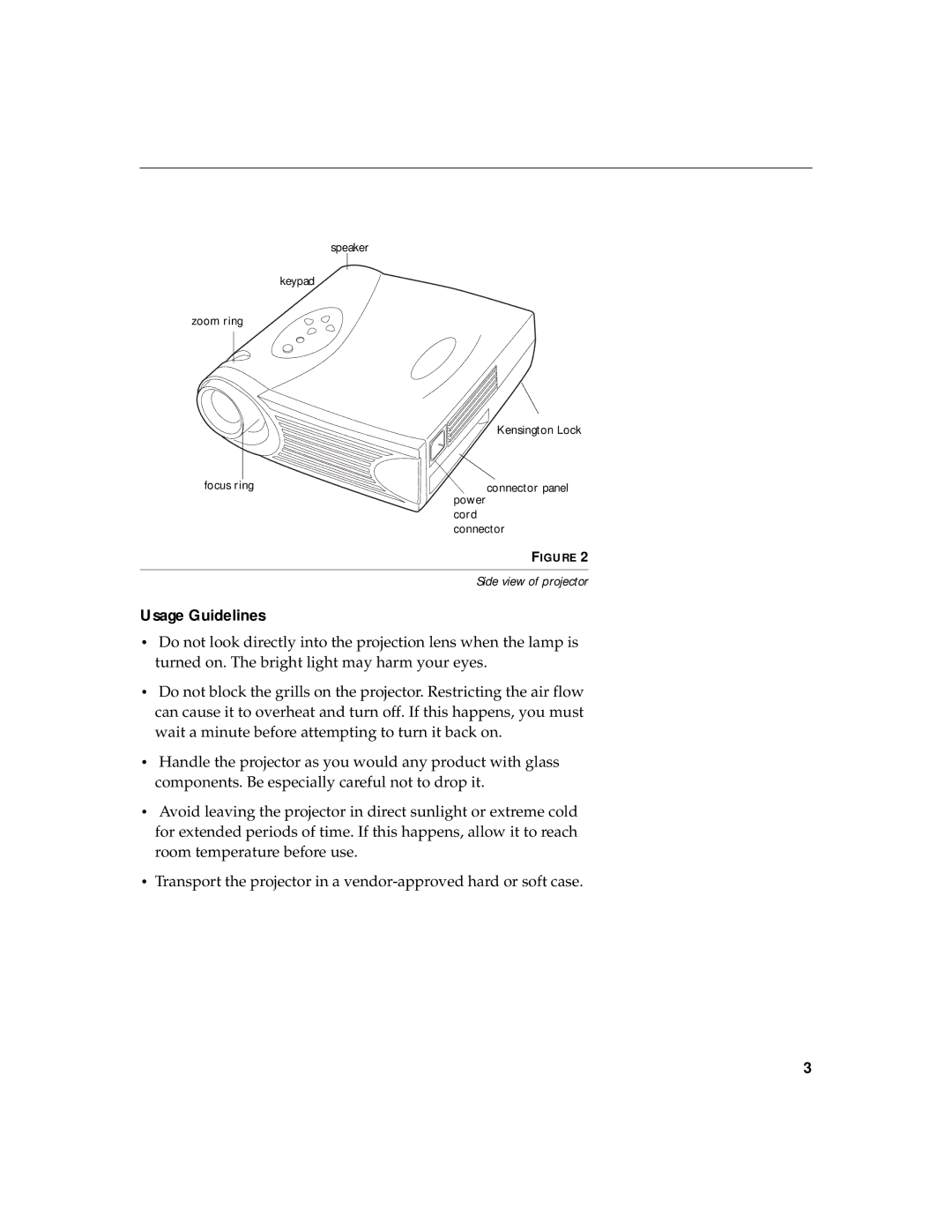 BOXLIGHT XD-5m manual Usage Guidelines 