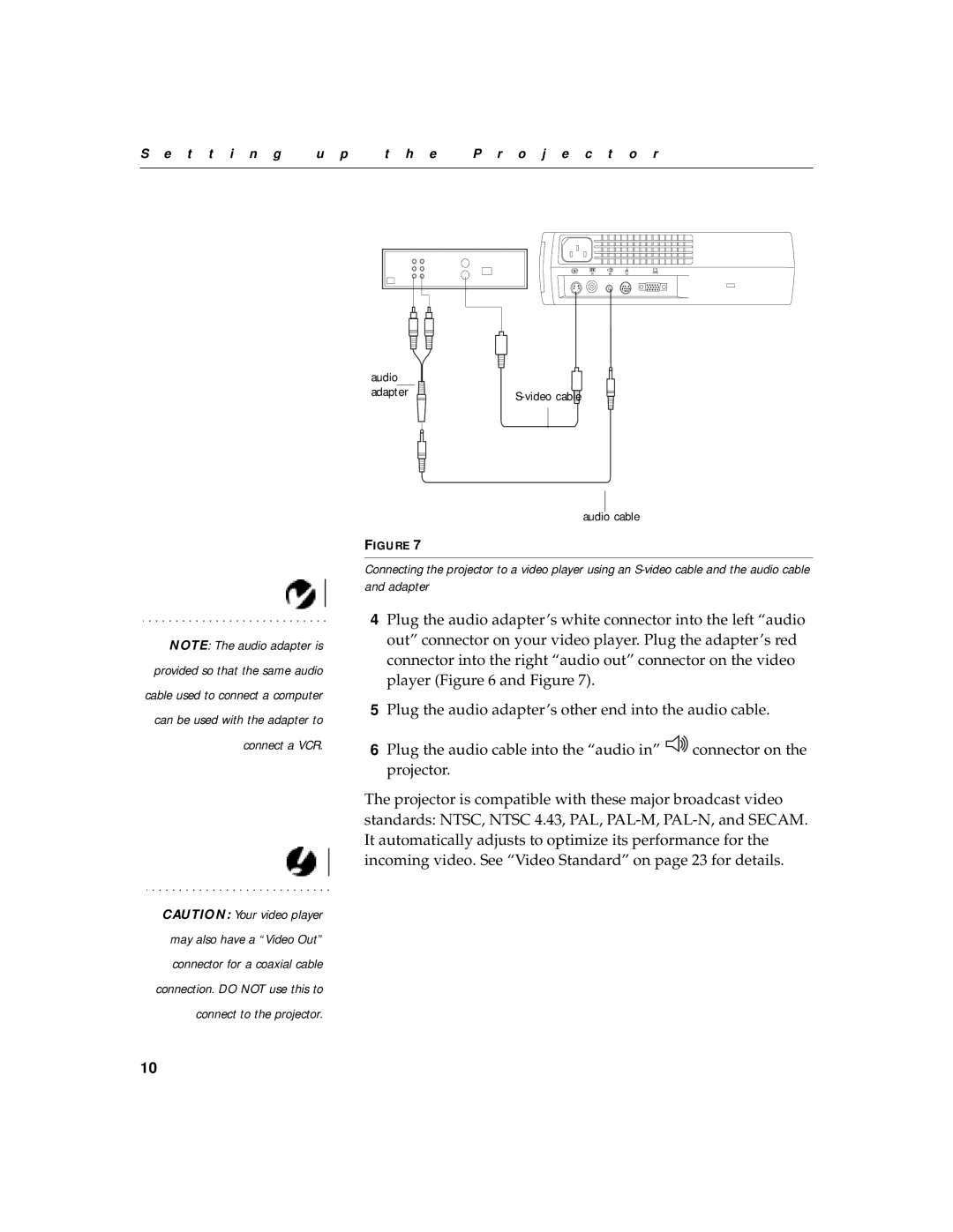 BOXLIGHT XD-5m manual Audio Adapter 