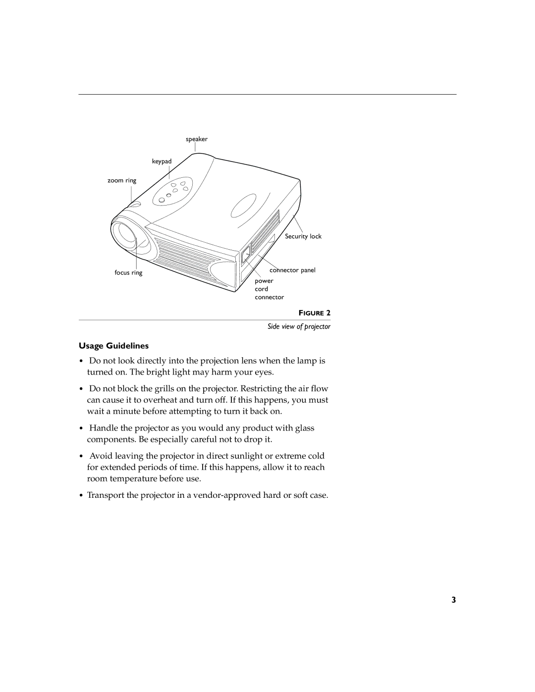 BOXLIGHT XD-9m manual Usage Guidelines 