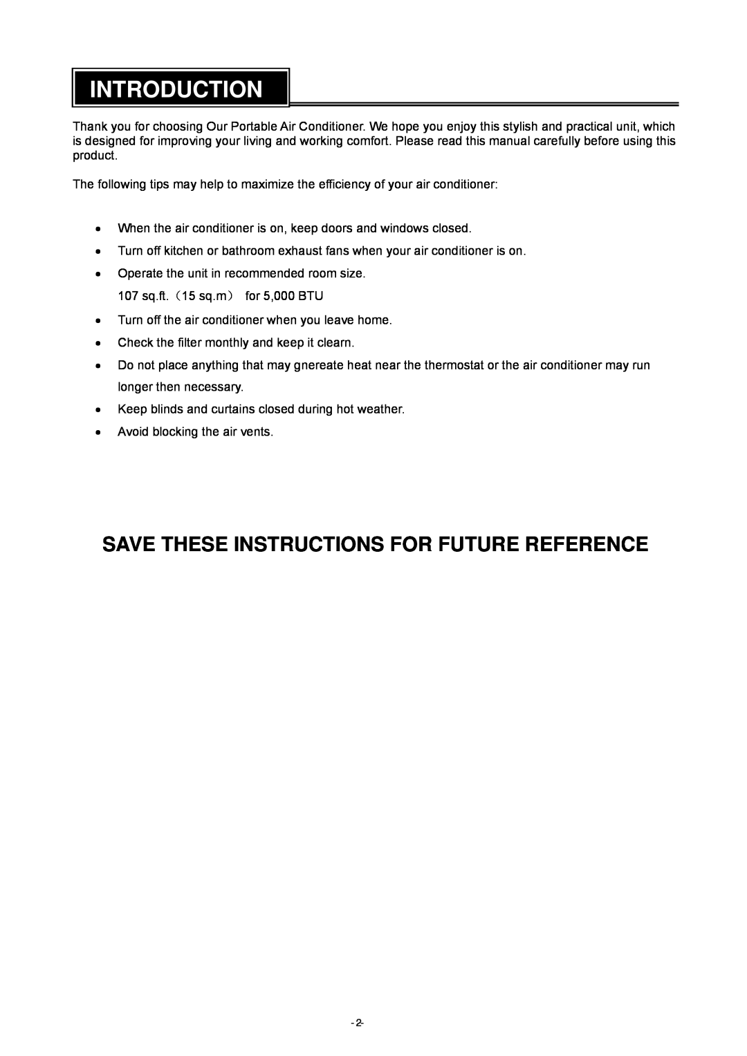 Brada Appliances YPM-06C instruction manual Introduction, Save These Instructions For Future Reference 
