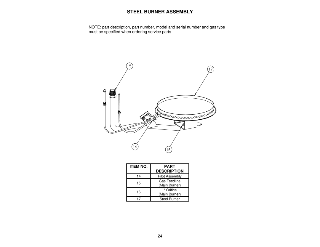 Bradford-White Corp 238-37281-00R instruction manual Steel Burner Assembly 