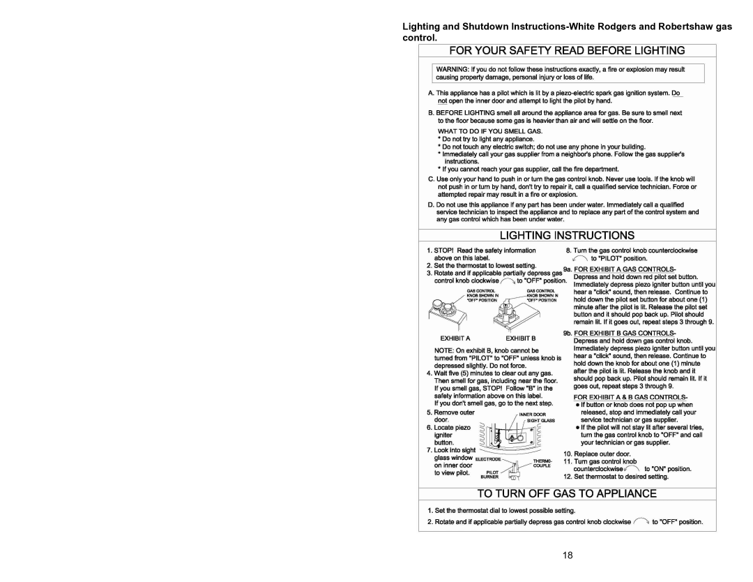 Bradford-White Corp 44219J, 238-44219-00J instruction manual 