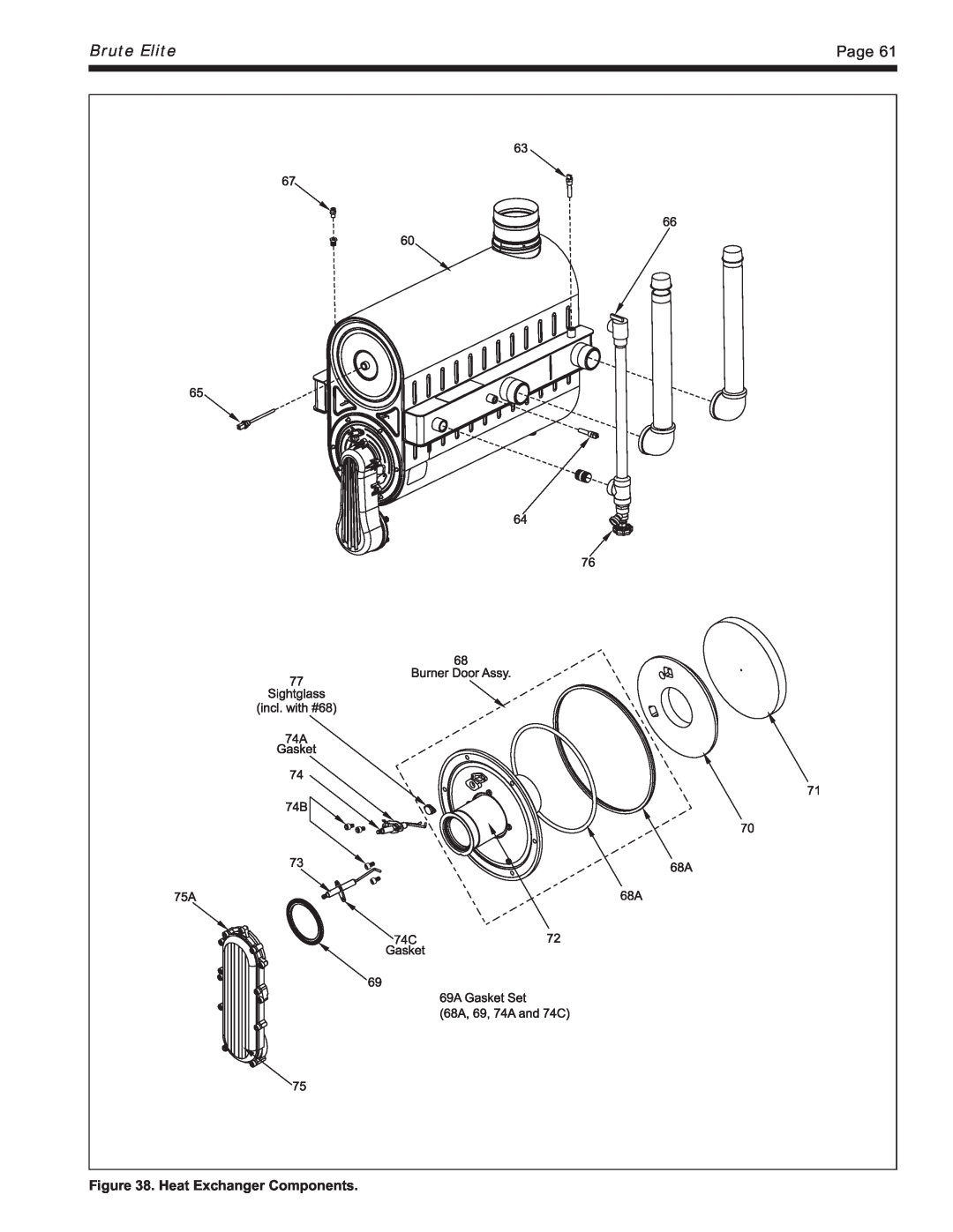 Bradford-White Corp BNTV, BNTH, Modulating Boiler warranty Brute Elite, Page, Heat Exchanger Components 