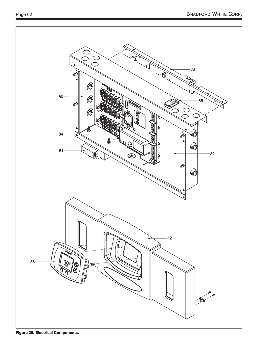 Bradford-White Corp Modulating Boiler, BNTH, BNTV warranty Page, Electrical Components 