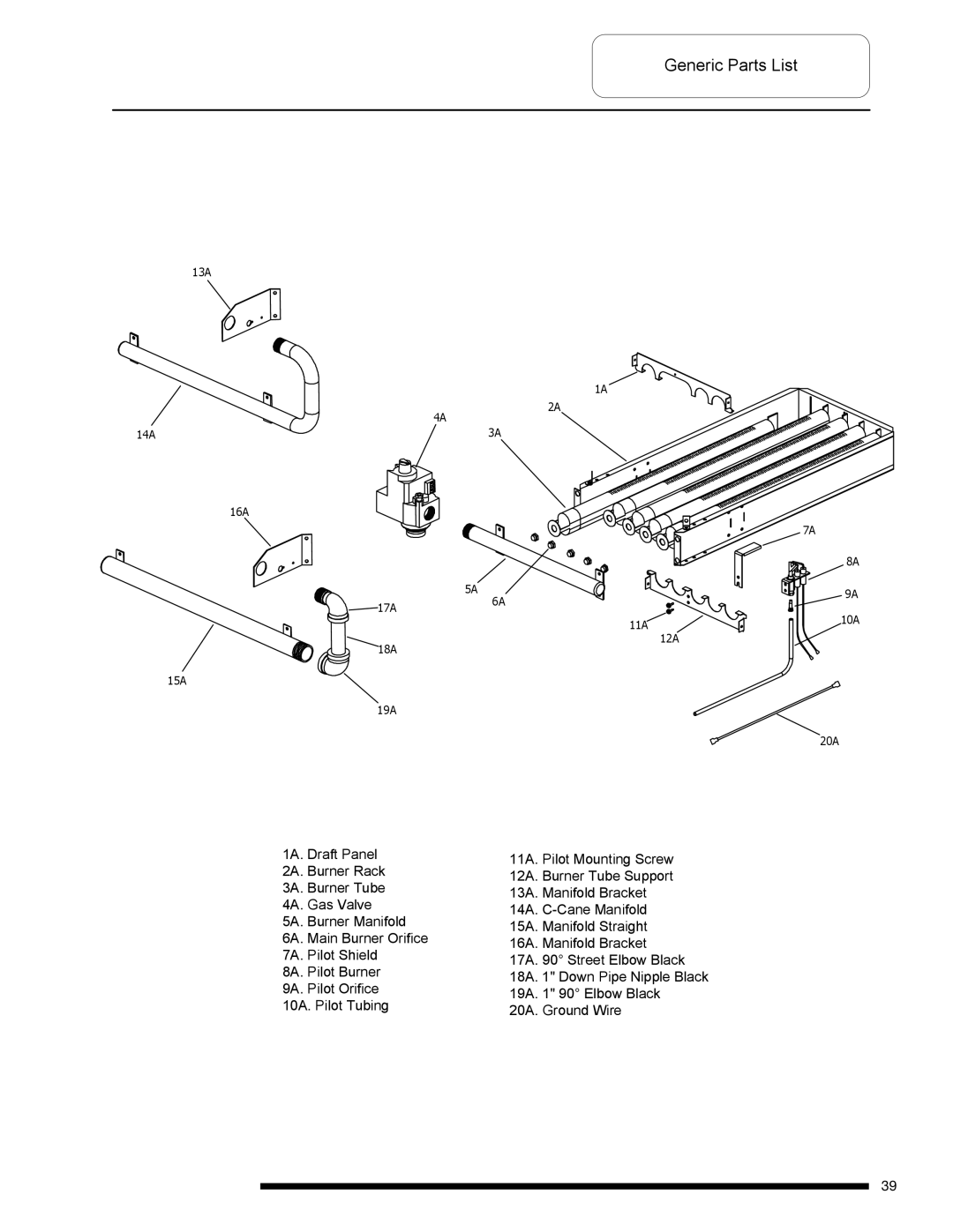 Bradford-White Corp D-38T-155 service manual 13A 14A 16A 17A6A 11A 10A 18A 15A 19A 12A 20A 