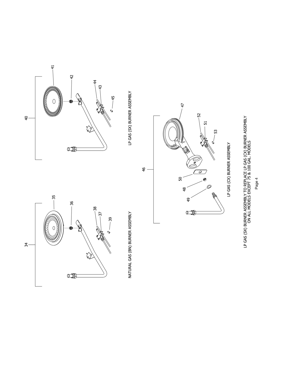 Bradford-White Corp DH75T60, DH1504T*, DH175S*, DH50T50, DH165T*, DH65T55 dimensions 