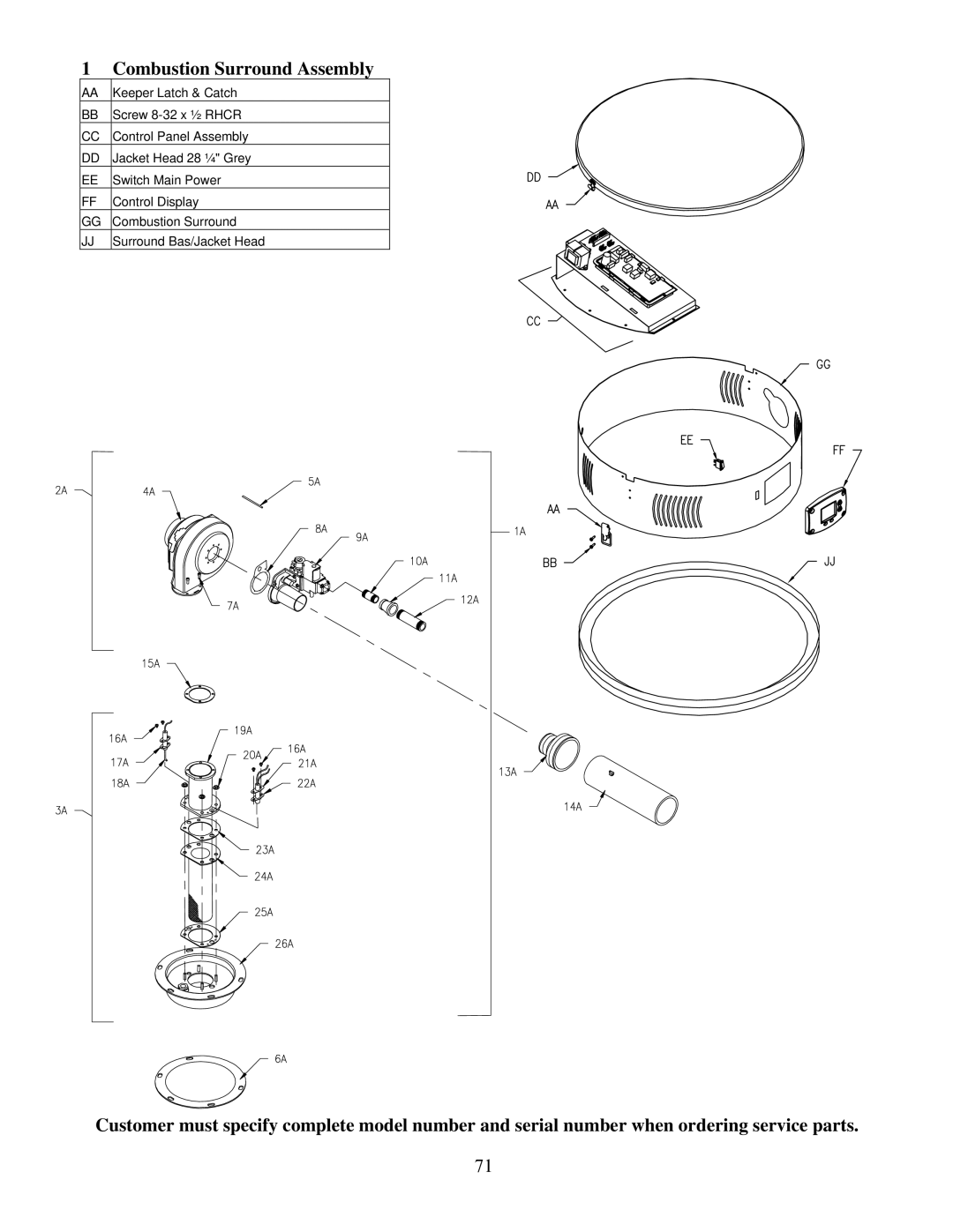 Bradford-White Corp EFR-1-60T1206EN, EFR160T120 warranty Combustion Surround Assembly 