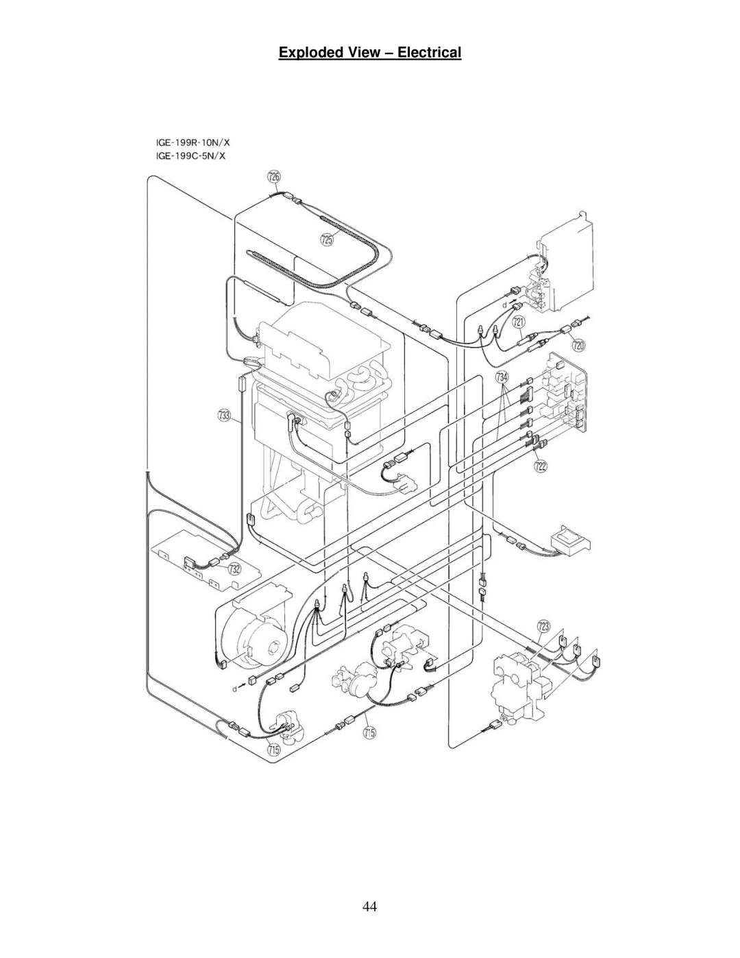 Bradford-White Corp IGE-199R, IGE-199C instruction manual Exploded View Electrical 