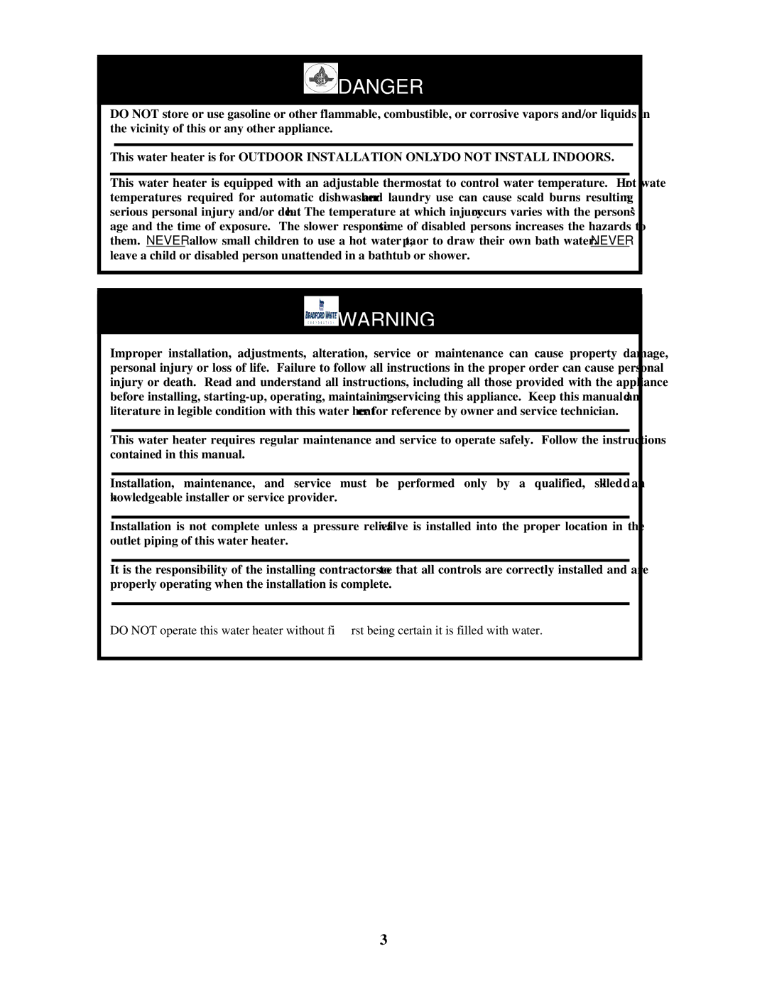 Bradford-White Corp IGE-199C Series, IGE-199R Series instruction manual 