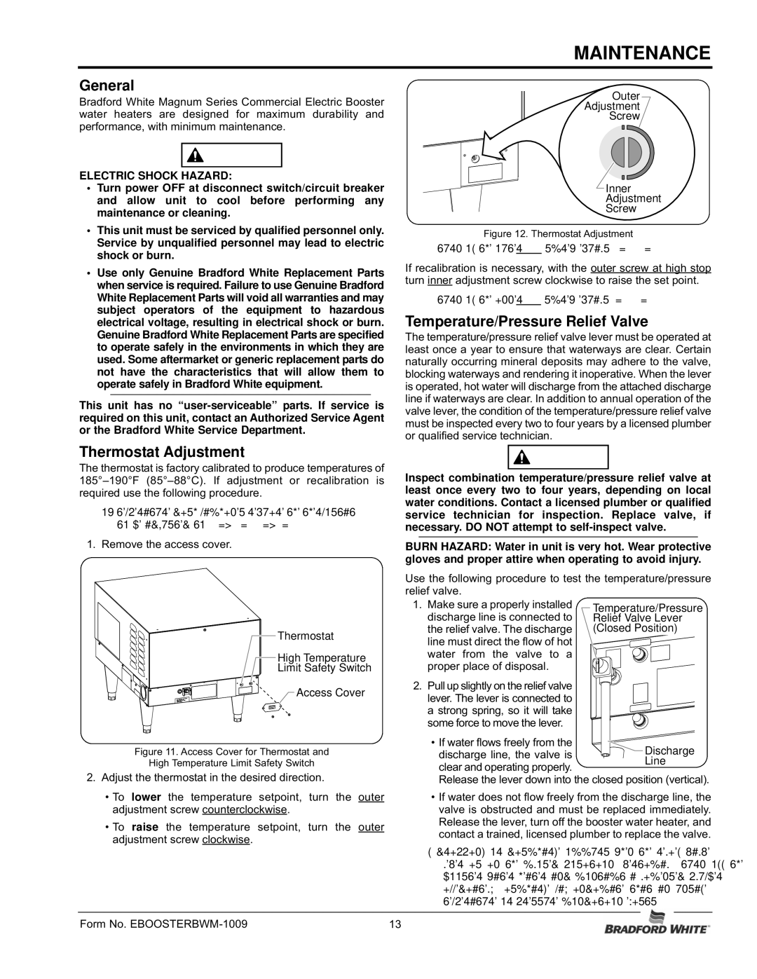 Bradford-White Corp MAGNUM Series Commercial Electric Booster, 07.05.228.00 Maintenance, Temperature/Pressure Relief Valve 