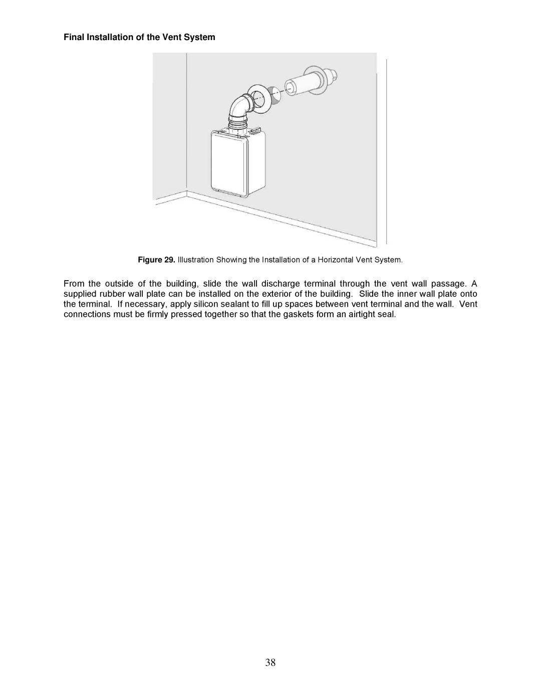 Bradford-White Corp TGHE-160I-N(X), TGHE-1991-N(X) instruction manual Final Installation of the Vent System 