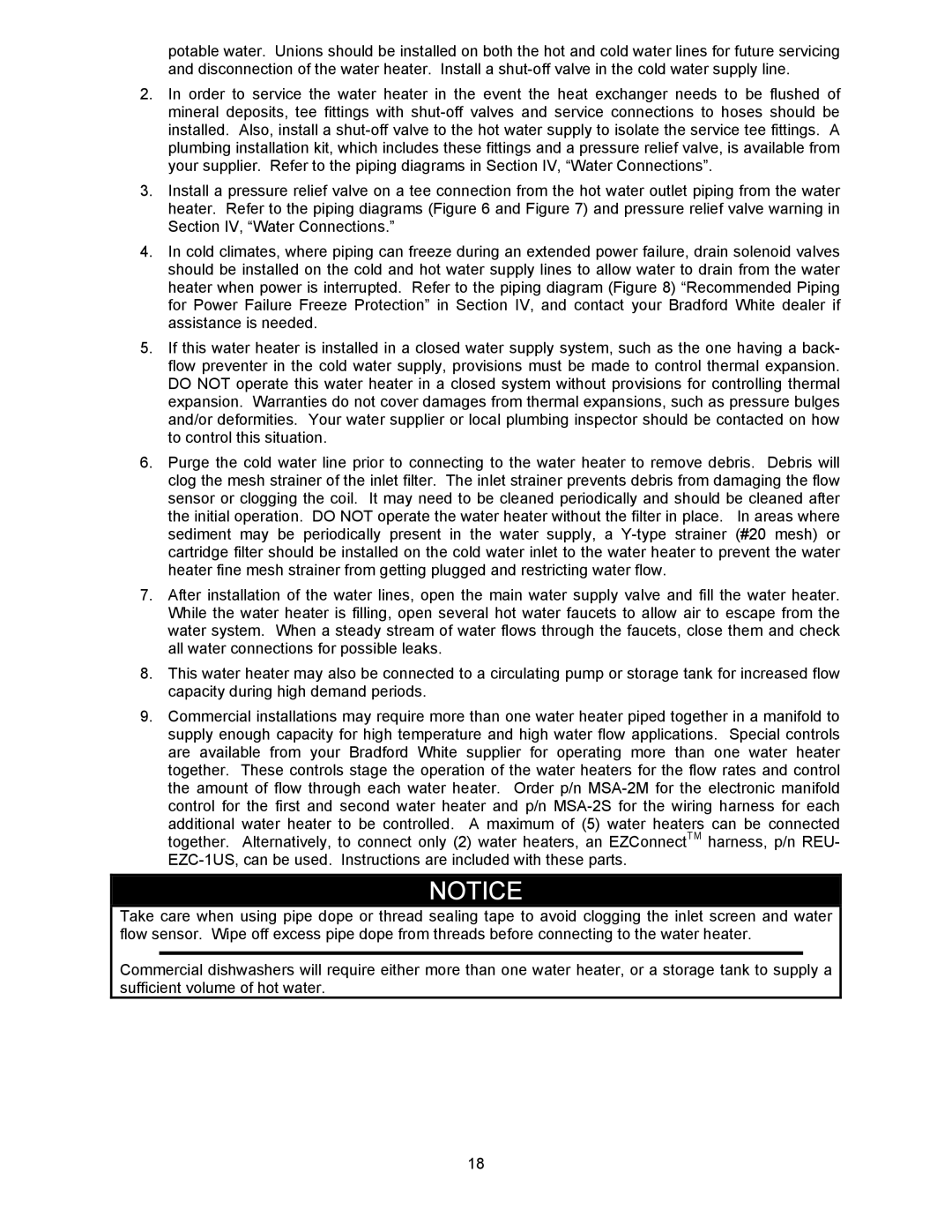 Bradford-White Corp TGHE-199E-N(X), TGHE-160E-N(X) instruction manual 