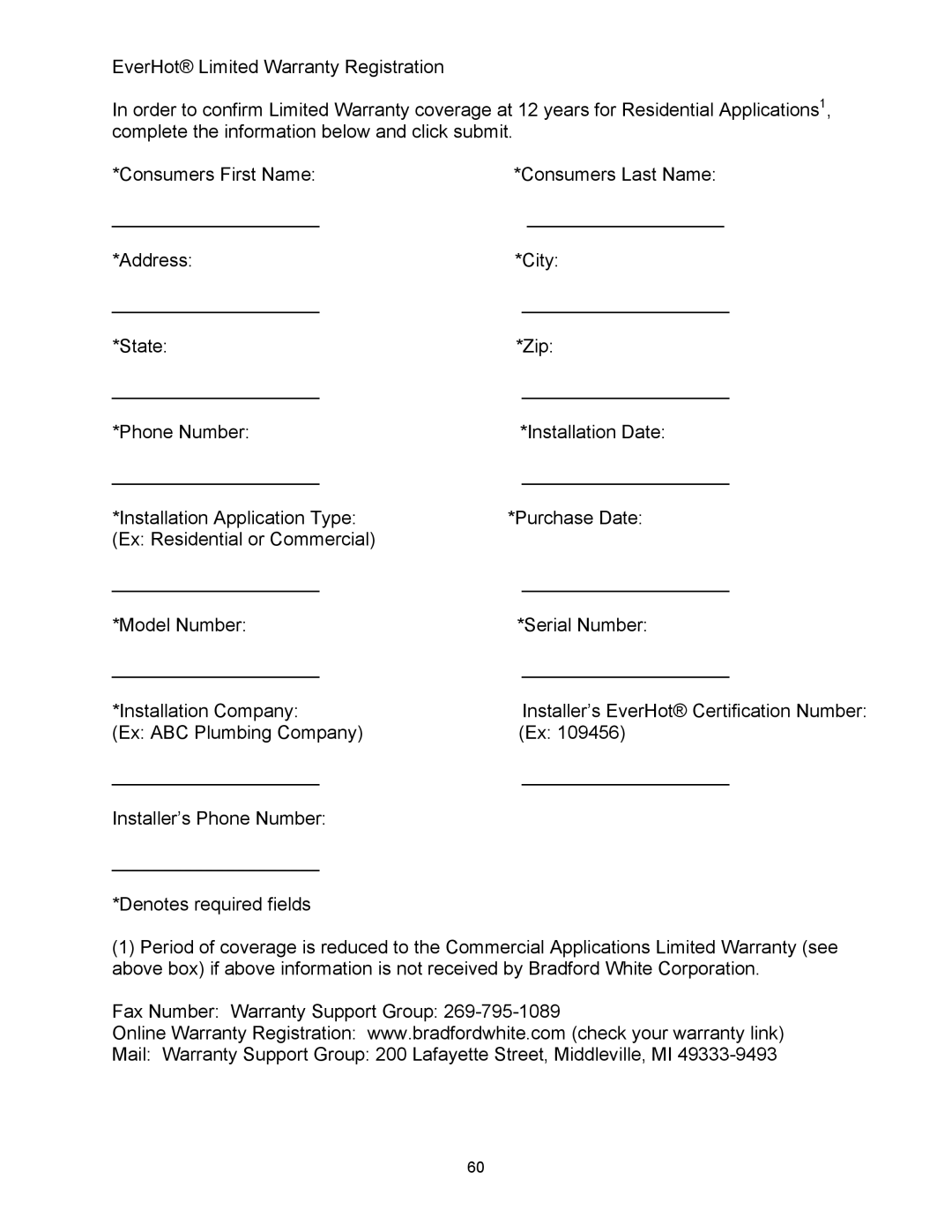 Bradford-White Corp TGHE-199E-N(X), TGHE-160E-N(X) instruction manual 