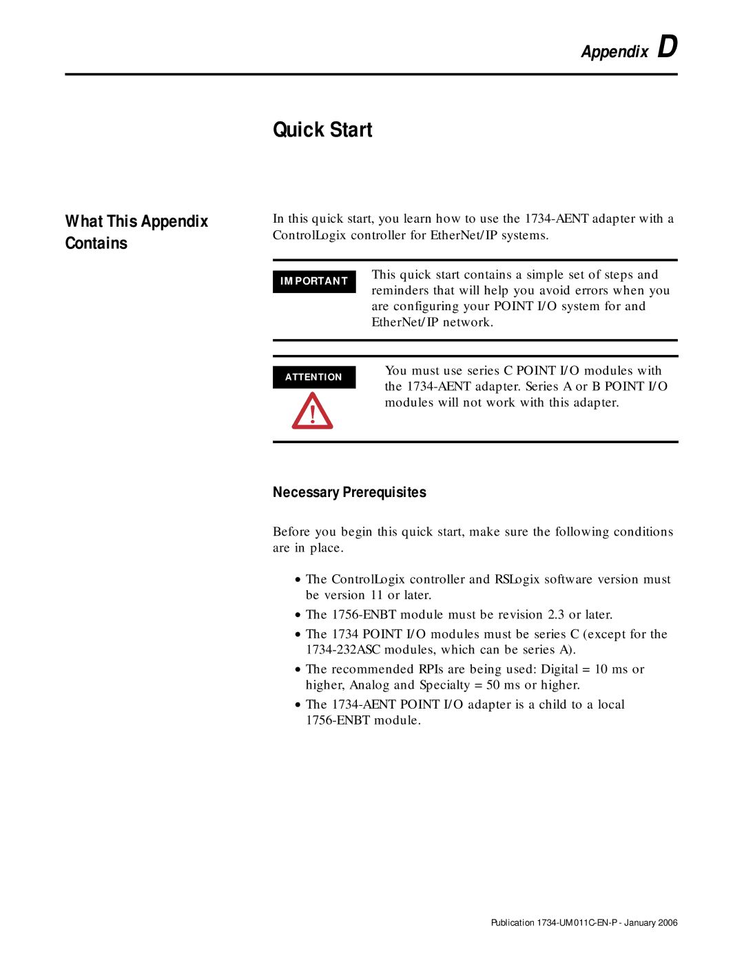 Bradley Smoker 1734-AENT manual Quick Start, Necessary Prerequisites 