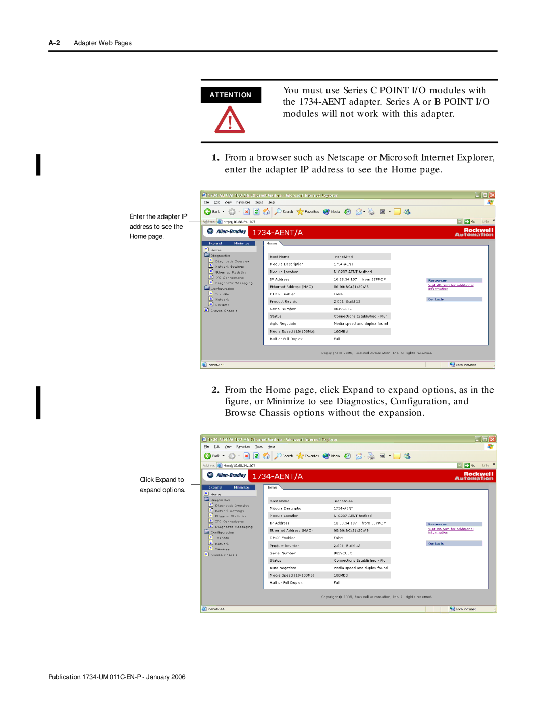 Bradley Smoker 1734-AENT manual 2Adapter Web Pages 