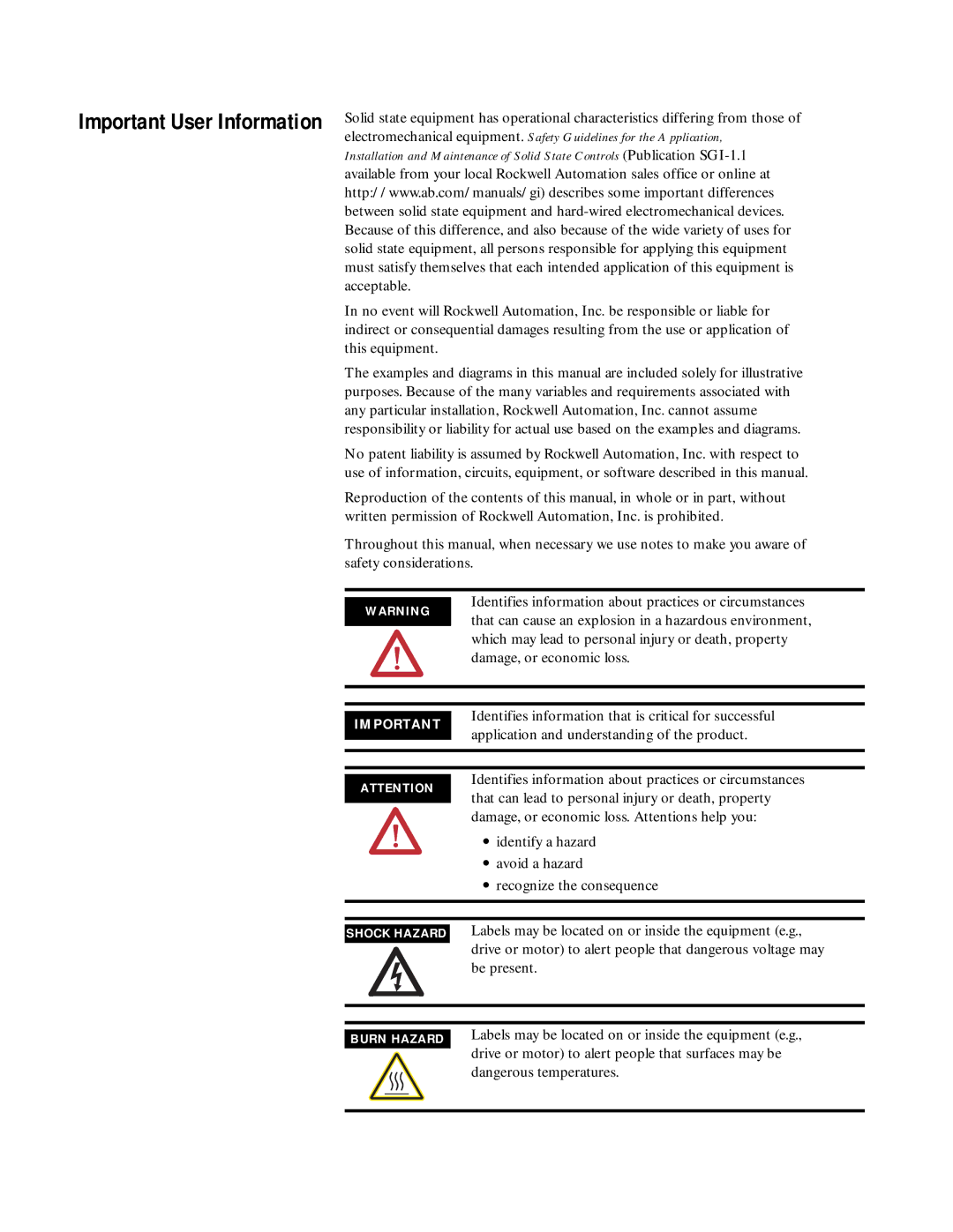 Bradley Smoker PLC-5 user manual Important User Information 