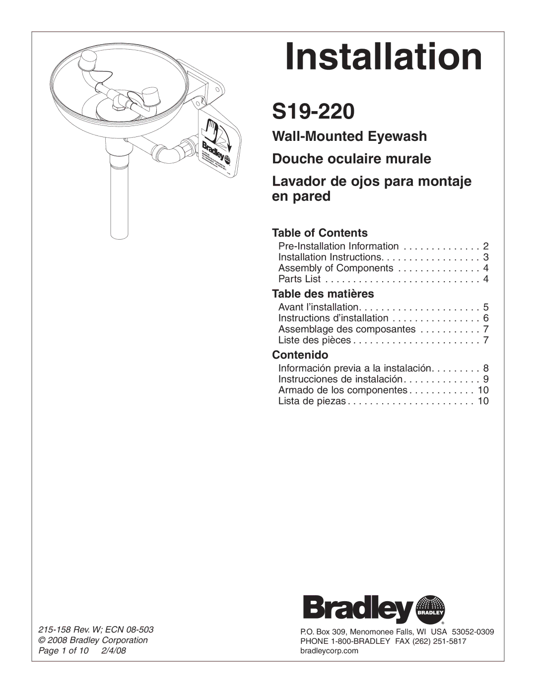 Bradley Smoker S19-220 installation instructions Installation 