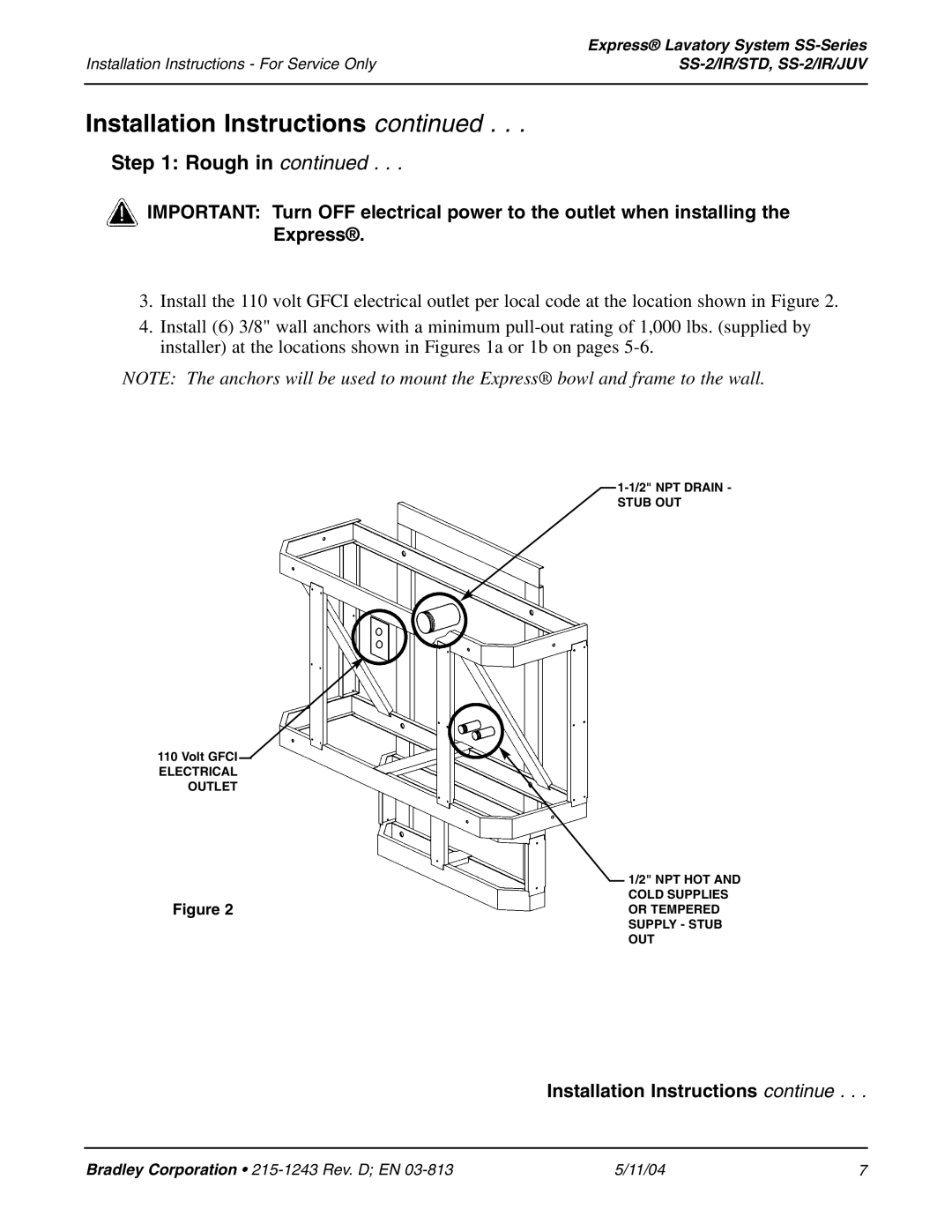 Bradley Smoker SS-2/IR/STD, SS-2/IR/JUV installation instructions Stub OUT 