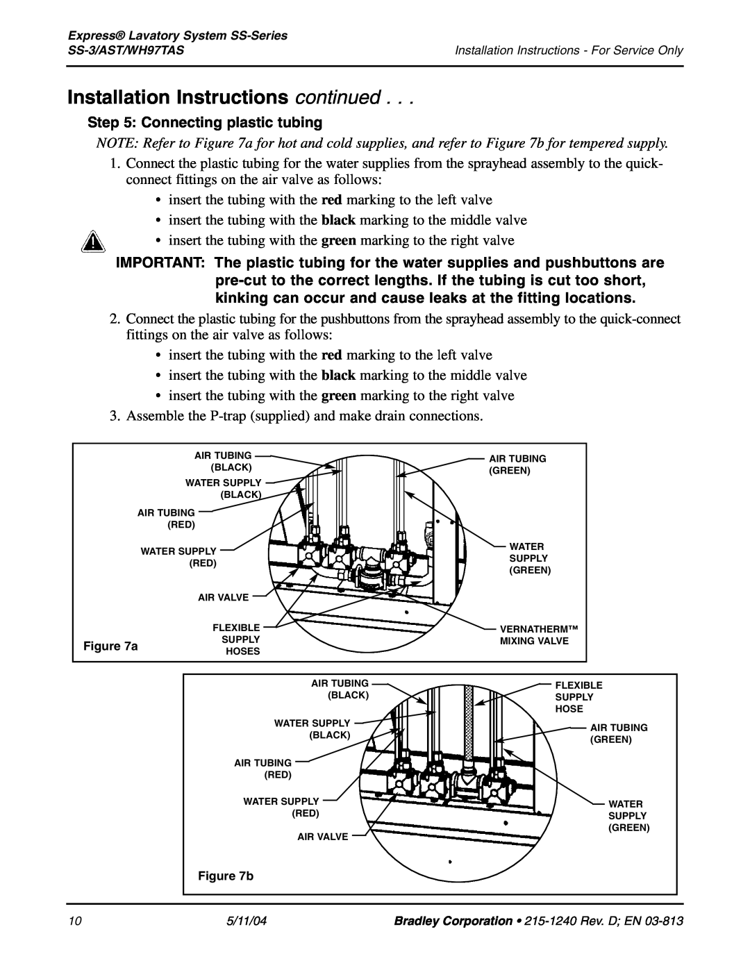 Bradley Smoker SS-3 installation instructions Connecting plastic tubing, Installation Instructions continued 