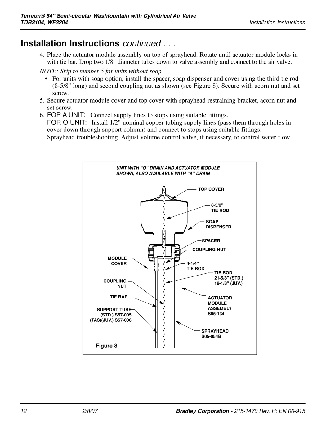 Bradley Smoker WF3204, TDB3104 installation instructions TOP Cover 