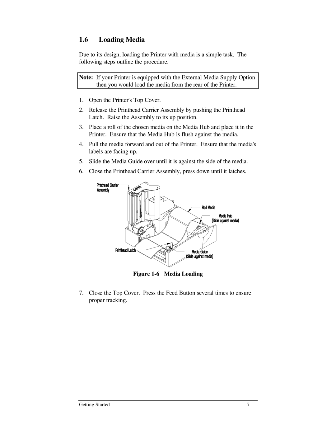 Brady 1024 manual Loading Media, Media Loading 